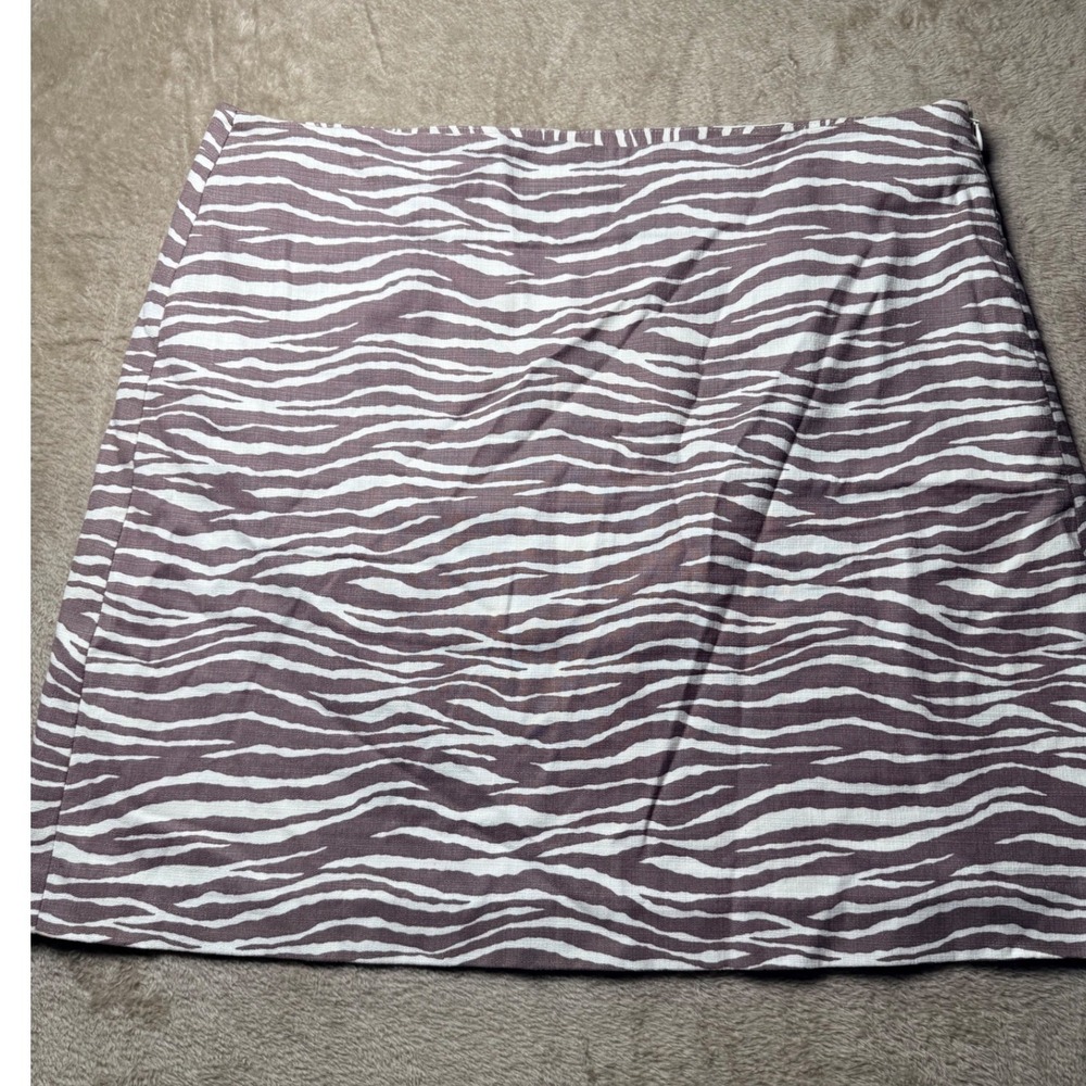 Loft Womens Size 14 Zebra Print A-Line Mini Skirt Indie Sleeze Office Siren
